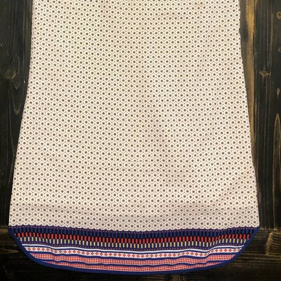 Skies Are Blue(Dillards)- Border Print Halter Neck Sleeveless Shift Dress SZ S - Picture 11 of 12